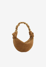 Saint Laurent Mini Amalia Suede Hobo Bag Brown 8625581U80W_2916