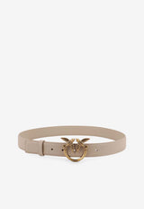 PINKO Love Birds Leather Belt Beige 100125A0F1C50Q_Beige_44129900