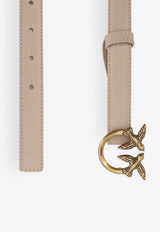 PINKO Love Birds Leather Belt Beige 100143A0F1C50Q_Beige_44130227
