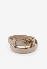 PINKO Love Birds Leather Belt Beige 100143A0F1C50Q_Beige_44130227
