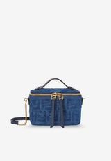 Fendi Vanity FF Denim Flocked Crossbody Bag Blue 8BS108AVR6F1UJW_BLU BLU ABISSO_42823241