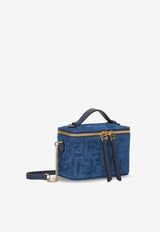 Fendi Vanity FF Denim Flocked Crossbody Bag Blue 8BS108AVR6F1UJW_BLU BLU ABISSO_42823241
