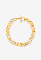 Saint Laurent Choker Chain Necklace Gold 845617Y15008060_OR LAITON_44132665
