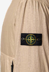 Stone Island Logo Patch Zip-Up Jacket Beige L1S154100053S0069V009A_Desert_48900744