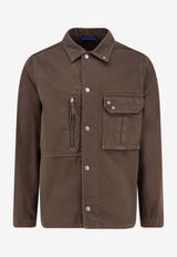 Stone Island Compass Patch Denim Jacket Brown L1S141200001S0J24V007C_Beige_53831213
