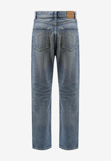 Saint Laurent 90's High-Rise Cropped Jeans Blue  813269Y11CA4939_MIDI BLUE_44132606