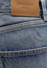 Saint Laurent 90's High-Rise Cropped Jeans Blue  813269Y11CA4939_MIDI BLUE_44132606