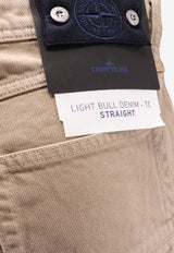 Stone Island Logo Patch Straight-Leg Pants Beige L1S14J100005S0J24V009A_Desert_53831198