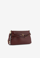 PINKO Belted Leather Shoulder Bag Bordeaux 106177A0QOR49Q_Burgundywine_44129817