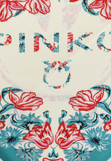 PINKO Printed Silk-Blend Triangle Scarf Multicolor 106655A38IDS3_Panna/verde_44130216