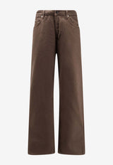 Stone Island Logo Patch Loose Pants Brown L1S14J100006S0J24V007C_Beige_53831215