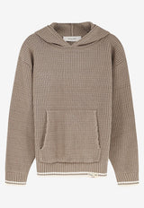 Golden Goose DB Journey Knitted Hooded Sweatshirt Dove GUP02580P00240255165_Bistre_41114778