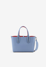 Christian Louboutin Cabata Studded Leather Tote Bag Blue 32550864396_CERULEOSILVER_48030644
