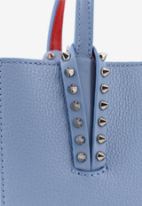 Christian Louboutin Cabata Studded Leather Tote Bag Blue 32550864396_CERULEOSILVER_48030644