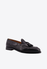Loro Piana Brooks Brother Tassel Leather Loafers Black FAQ21578000_Black_53281599