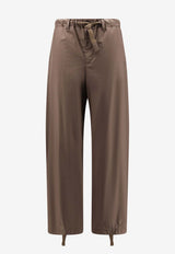 Sacai Elasticated Straight-Leg Pants Brown 2603923M550_Beige_54429905