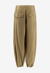 ALYSI Wide-Leg Casual Pants Brown 116103P6045OLIO_OLIO_54417835