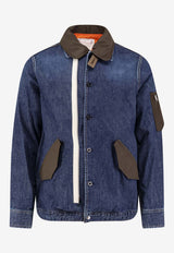 Sacai Denim Buttoned Jacket Blue 2603928M401_BLUE_54429811