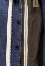 Sacai Denim Buttoned Jacket Blue 2603928M401_BLUE_54429811