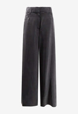 ALYSI Wide-Leg Tailored Pants Gray 116113P6062LQ_Liquirizia_54417872