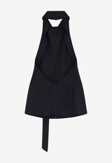 ALYSI Peach Touch Halterneck Top Black 116202P6045NERO_Black_54417903