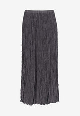 ALYSI Wrinkled Midi Skirt Gray 216006P6047LQ_Liquirizia_54417904
