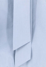 ALYSI V-neck Blouse with Bow Light Blue 116218P6015CIE_Cielo_54417896