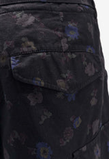 Sacai Floral Print Cargo Shorts Black 2603979M001_Black_54429882