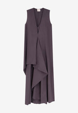 ALYSI Asymmetric Sleeveless Dress Gray 116314P6045GRAYP_Graypurple_54417873