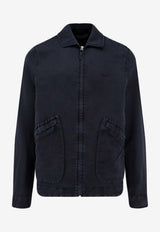 Massimo Osti Studio Zip-Up Silk-Blend Jacket Navy 20MMOW031A110502G888_TOTAL ECLIPSE_54420903