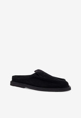 REFERENC Canoa Resort Suede Slippers Black 253303959_Black_54423145