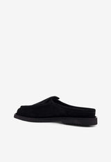 REFERENC Canoa Resort Suede Slippers Black 253303959_Black_54423145