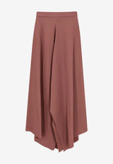 ALYSI Asymmetric Flared Skirt Pink 116023P6221BLUSH_Pink_54417854