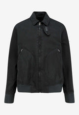 Massimo Osti Studio Zip-Up Lightweight Jacket Black 20MMOW205A110504G978_Darkshadow_54420954