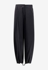 ALYSI Wide-Leg Drawstring Pants Black 116103P6045NERO_Black_54417880