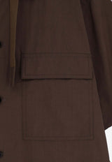 Sacai Elasticated Buttoned Shirt Brown 2603922M550_Beige_54429892
