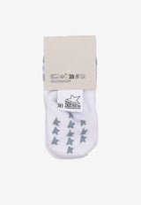 Golden Goose DB Kids Babies Striped Ribbed Socks White GBP01440P001134_50913