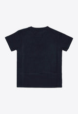 Golden Goose DB Kids Boys Digital Mascotte Print T-shirt Navy GKP01403P002272_50345
