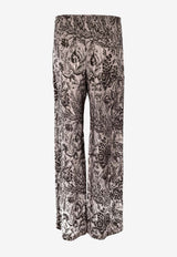 Golden Goose DB Toile De Jouy Printed Pants Gray GWP00821P002158_60567