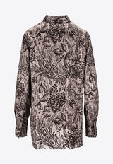 Golden Goose DB Toile De Jouy Print Long-Sleeved Shirt Gray GWP02263P002158_60567