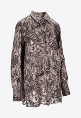 Golden Goose DB Toile De Jouy Print Long-Sleeved Shirt Gray GWP02263P002158_60567