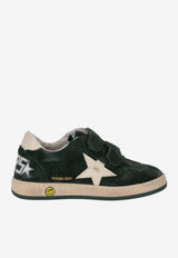 Golden Goose DB Kids Girls Ballstar Suede Low-Top Sneakers Green GYF00501F008055_35924