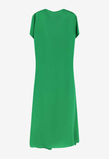Diria V-neck Silk Dress