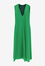 Diria V-neck Silk Dress
