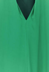 Diria V-neck Silk Dress