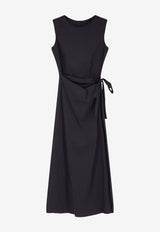 Aspesi Knotted Midi Dress Black 2988P07601241_Black_54417891