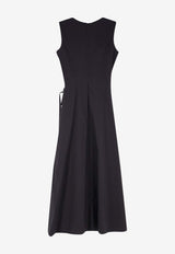 Aspesi Knotted Midi Dress Black 2988P07601241_Black_54417891