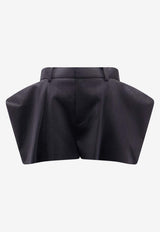 Sacai Pinstriped Mini Shorts Black 2608364001_Black_54429828