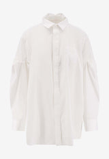 Sacai Oversized Buttoned Shirt Ivory 2608394151_Beige_54429865