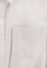 Sacai Oversized Buttoned Shirt Ivory 2608394151_Beige_54429865